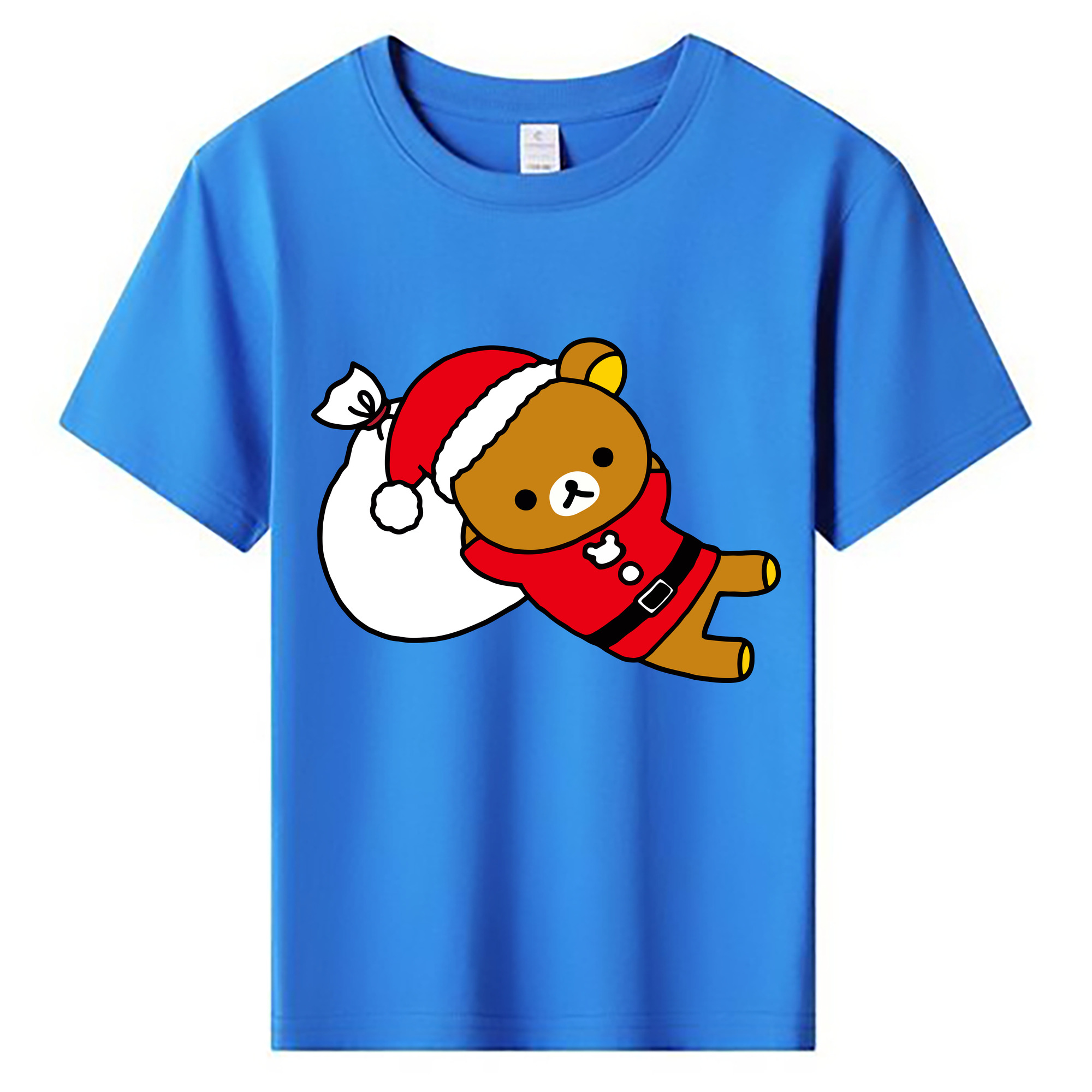 （画像用） リラックマ リラックマ キイロイトリ Rilakkuma Korilakkuma Kiiroitori 綿100％キッズTシャツ（フロントプリント）